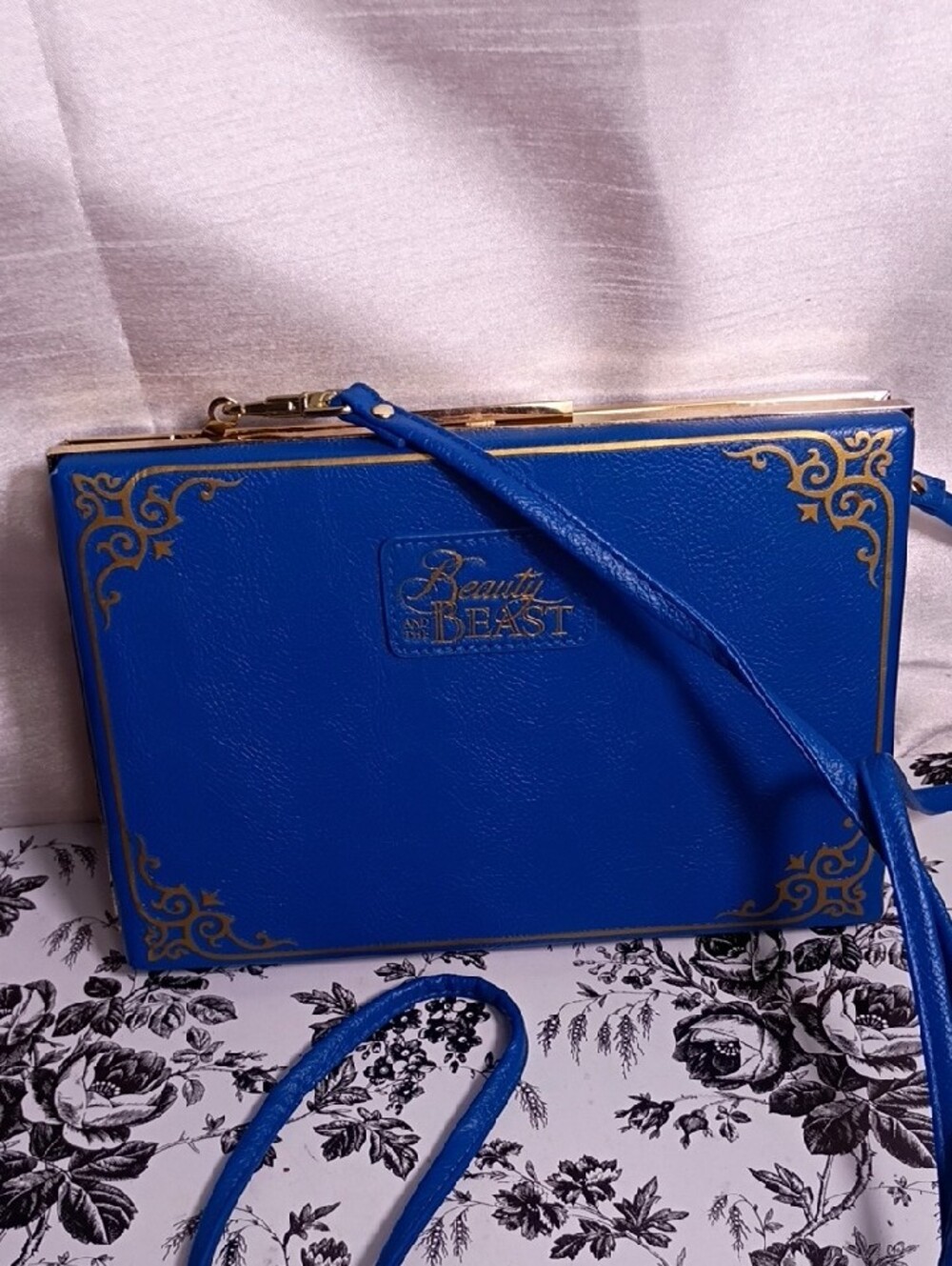 Disney Blue Beauty and the Beast Stained-Glass Crossbody Bag - Picture 4 of 10